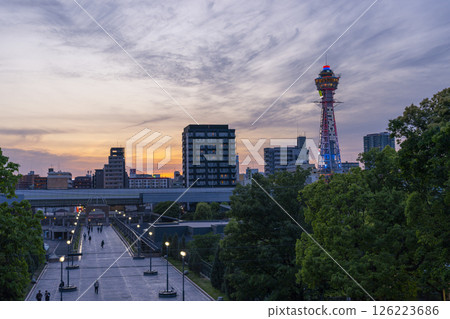 Tennoji Park: Path from the Shinsekai Gate to the Osaka Municipal Museum of Fine Arts 126223686