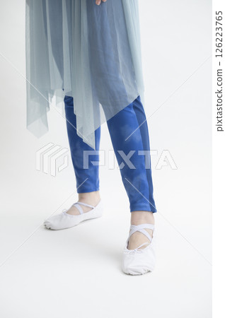 Women wearing ballet shoes Women wearing ballet shoes 126223765