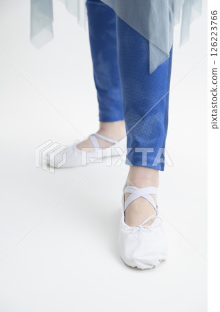 Women wearing ballet shoes Women wearing ballet shoes 126223766
