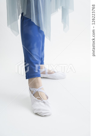 Women wearing ballet shoes Women wearing ballet shoes 126223768