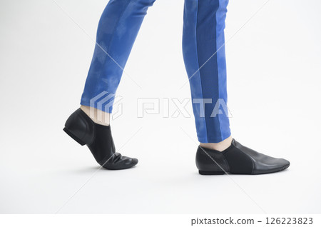 Woman wearing jazz shoes 126223823