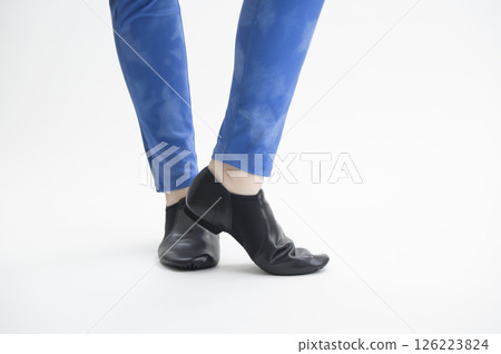 Woman wearing jazz shoes 126223824