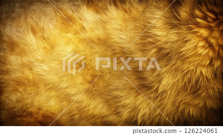 Dark Gold  cat fur textured background, vintage grunge style 126224061