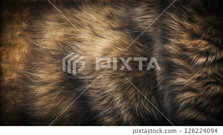 Dark Black  cat fur textured background vintage grunge style 126224094
