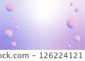 Soap bubbles floating on a pink background 126224121