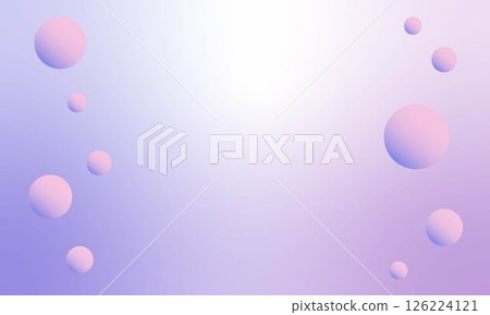 Soap bubbles floating on a pink background 126224121