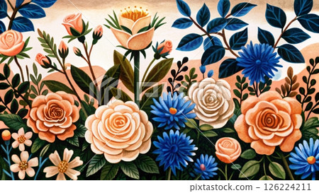 June flowers Vector background June flowers Vector background 126224211