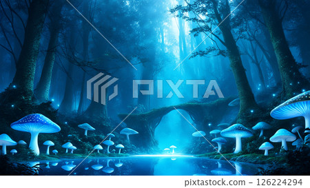 Giant Magical Mushroom Colony 126224294