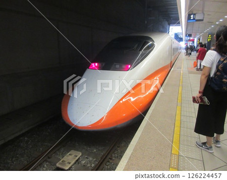Taiwan's bullet train waiting to depart Taiwan's bullet train waiting to depart 126224457