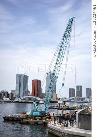 Scenery of Kachidoki in Chuo Ward, Tokyo Scenery of Kachidoki in Chuo Ward, Tokyo 126224461