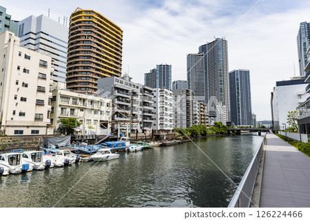 Scenery of Kachidoki in Chuo Ward, Tokyo Scenery of Kachidoki in Chuo Ward, Tokyo 126224466