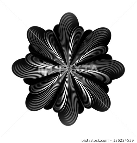 Three-dimensional swirling pattern, decorative fractal design element, monochromatic three-dimensional floral pattern, 3d swirling lines and shapes Three-dimensional swirling pattern, decorative fractal design element, monochromatic three-dimensional floral pattern, 3d swirling lines and shapes 126224539