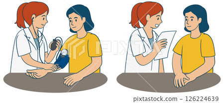 Healthcare Professional Conducting Patient Checkup Healthcare Professional Conducting Patient Checkup 126224639