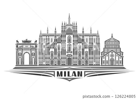 Vector illustration of Milan Vector illustration of Milan 126224805