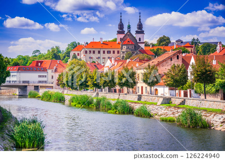 Trebic, Czech Republic. Charming historical city in Bohemia, world heritage. Trebic, Czech Republic. Charming historical city in Bohemia, world heritage. 126224940