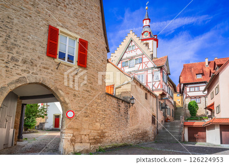 Creglingen, Bavaria. Romantiche Strasse scenic city in Germany. Creglingen, Bavaria. Romantiche Strasse scenic city in Germany. 126224953