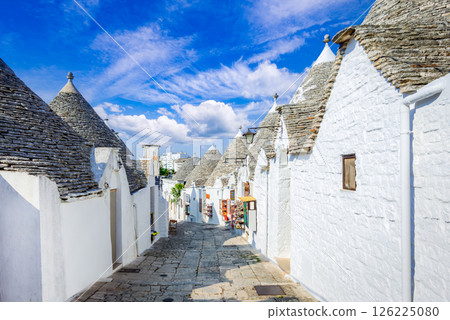 Alberobello, Puglia, Italy - Trullo house beautiful village 126225080