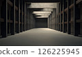 Large Industrial Warehouse Interior Featuring Stacked Shelves Ideal for Storage and Organization Needs 126225945