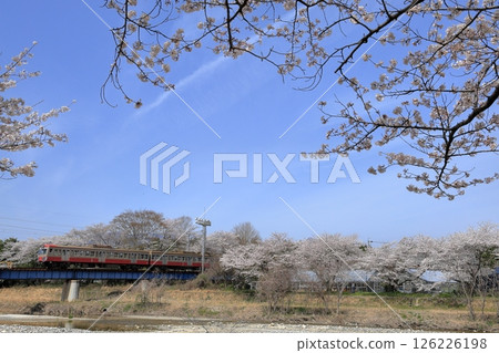 三吉鐵道三吉線的春日風景 三吉鐵道三吉線的春日風景 126226198