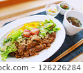 Vegan minced meat rice set 126226284