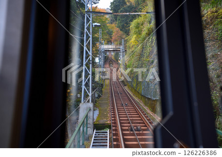 Kanto, Mt. Oyama pilgrimage, image of riding the cable car connecting the foot of the mountain and Oyama Afuri Shrine, Isehara City, Kanagawa Prefecture (1) 126226386
