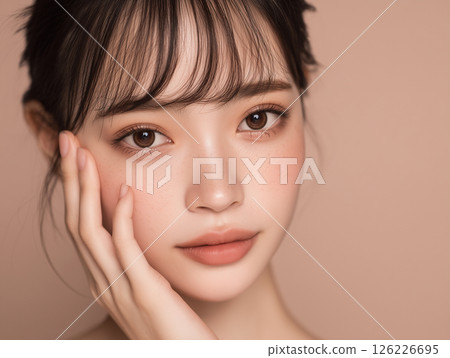 美麗的皮膚女人肖像 126226695