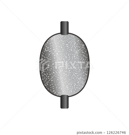 A fishing weight with a rubber tube A fishing weight with a rubber tube 126226746