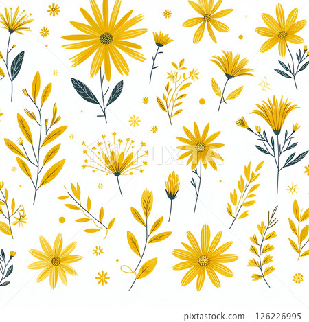 黃色花朵壁紙 126226995