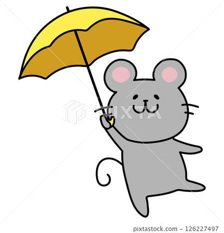 老鼠拿著傘 126227497