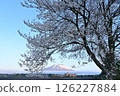 Mt. Iwate seen through the cherry blossoms 126227884