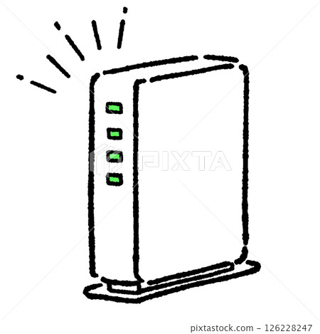 Simple illustration of a wifi router Simple illustration of a wifi router 126228247