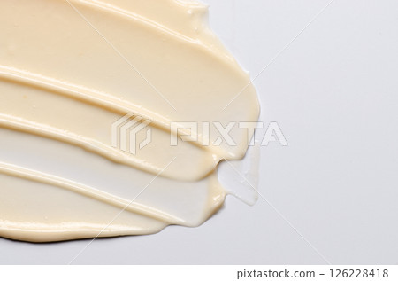 The texture of a cosmetic cream or balm. Copy space 126228418