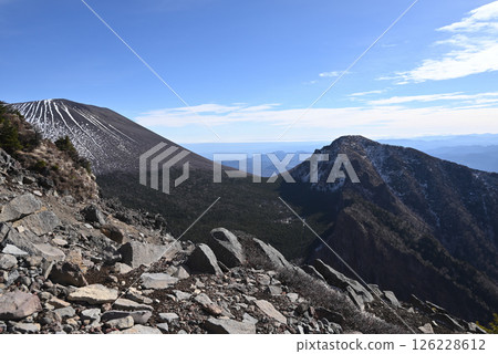 Winter climbing at Mt. Kuroboyama, Mt. Asama, Gunma Prefecture, Nagano Prefecture 126228612