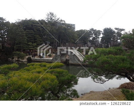 Shukkeien Garden is a feudal garden located in Naka-ku, Hiroshima City, Hiroshima Prefecture, that was built in the early Edo period by the feudal lord of Hiroshima, Asano Nagaakira, as a garden for his villa. Shukkeien Garden is a feudal garden located in Naka-ku, Hiroshima City, Hiroshima Prefecture, that was built in the early Edo period by the feudal lord of Hiroshima, Asano Nagaakira, as a garden for his villa. 126228622