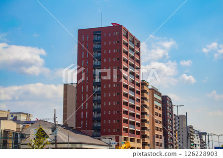 [京都風景]堀川街的天空與建築 126228903