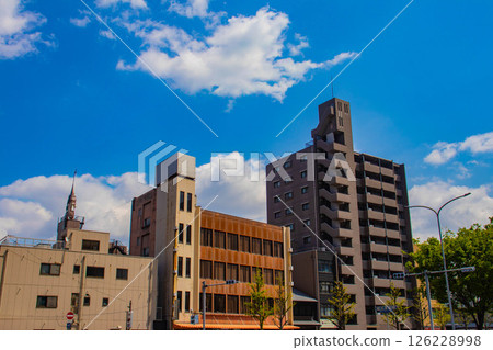 [京都風景]堀川街的天空與建築 126228998