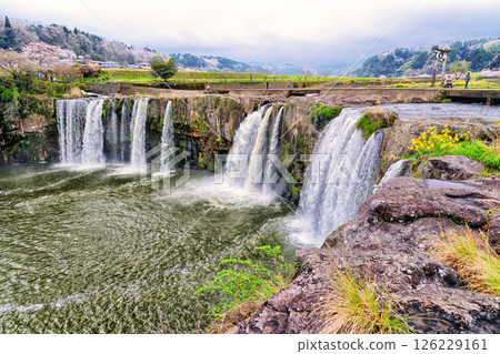 Spring waterfall of spring 126229161