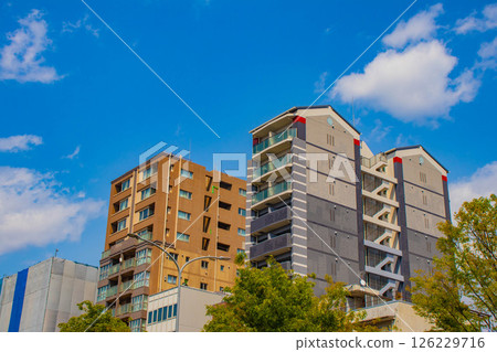 [京都風景]堀川街的天空與建築 126229716