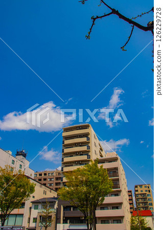[京都風景]堀川街的天空與建築 126229728