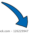 Simple blue loop arrow 126229947