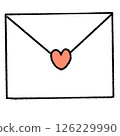 Simple love letter illustration 126229990