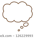 Illustration of a puffy speech bubble 126229993