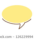 A simple and stylish round speech bubble 126229994