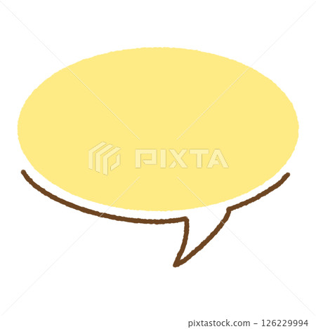 A simple and stylish round speech bubble 126229994