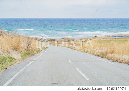 The road leading to the sea of Sado The road leading to the sea of Sado 126230074