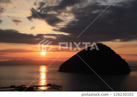 Sunset at Asamushi Onsen 126230101