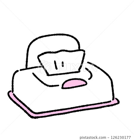 濕紙巾的簡單圖示 濕紙巾的簡單圖示 126230177