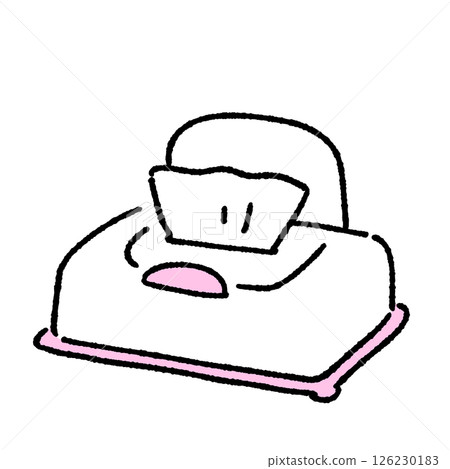 Simple illustration of wet tissue Simple illustration of wet tissue 126230183