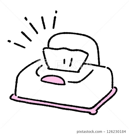 Simple illustration of wet tissue 126230184