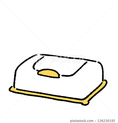Simple illustration of wet tissue Simple illustration of wet tissue 126230185